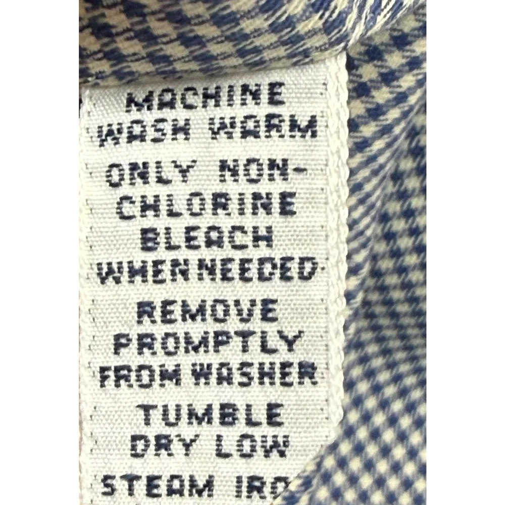 Ralph Lauren Golf Tilden Shirt Mens Large Blue White Plaid Long Sleeve Preppy‎ - Picture 10 of 11